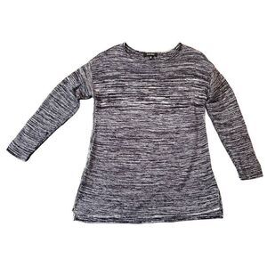 Ellen Tracy Purple Tunic Scoop Neck Sweater XL